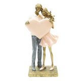Pareja con Corazón Rosado - XL61064