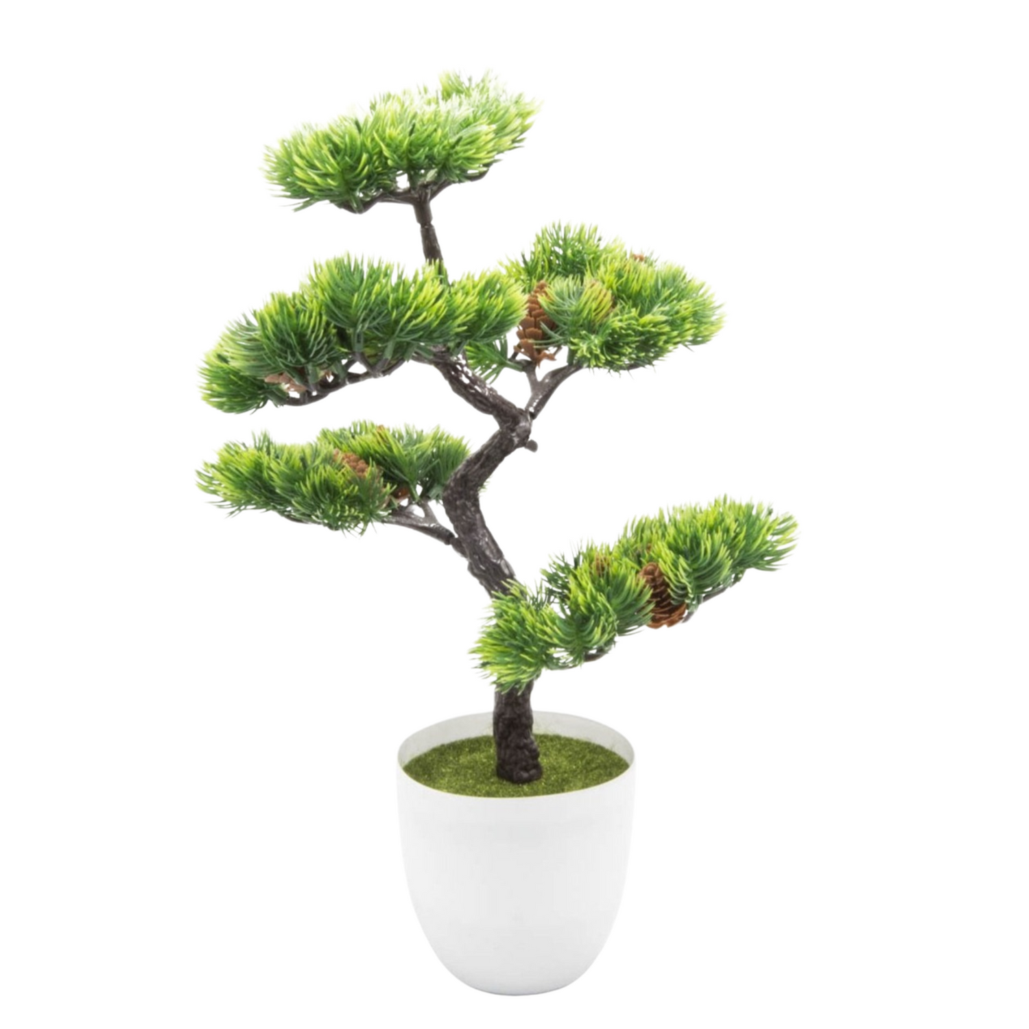 Bonsai Artificial Macetero Blanco - 0451-3