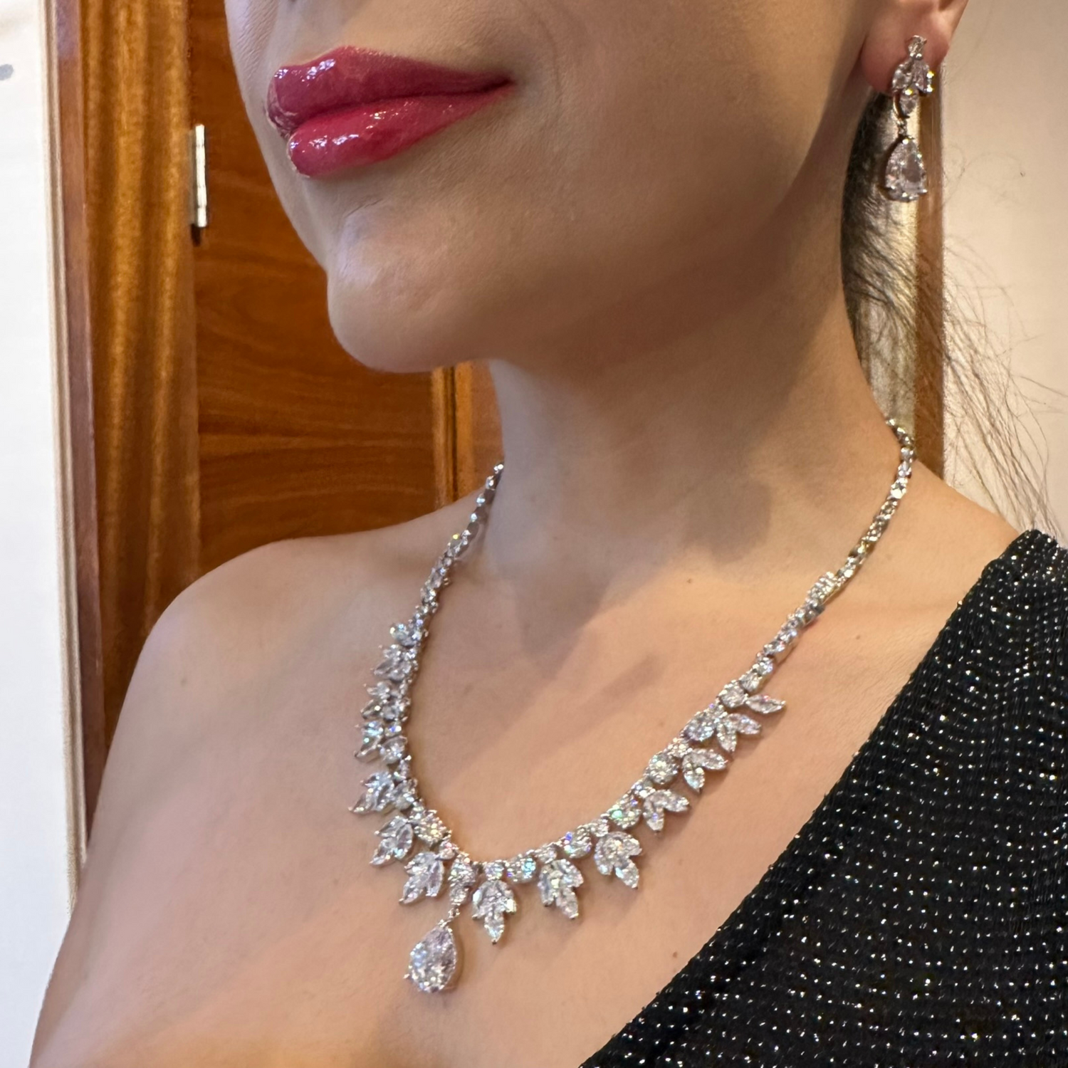 Conjunto de Joyas collar y pendientes - GLE4567