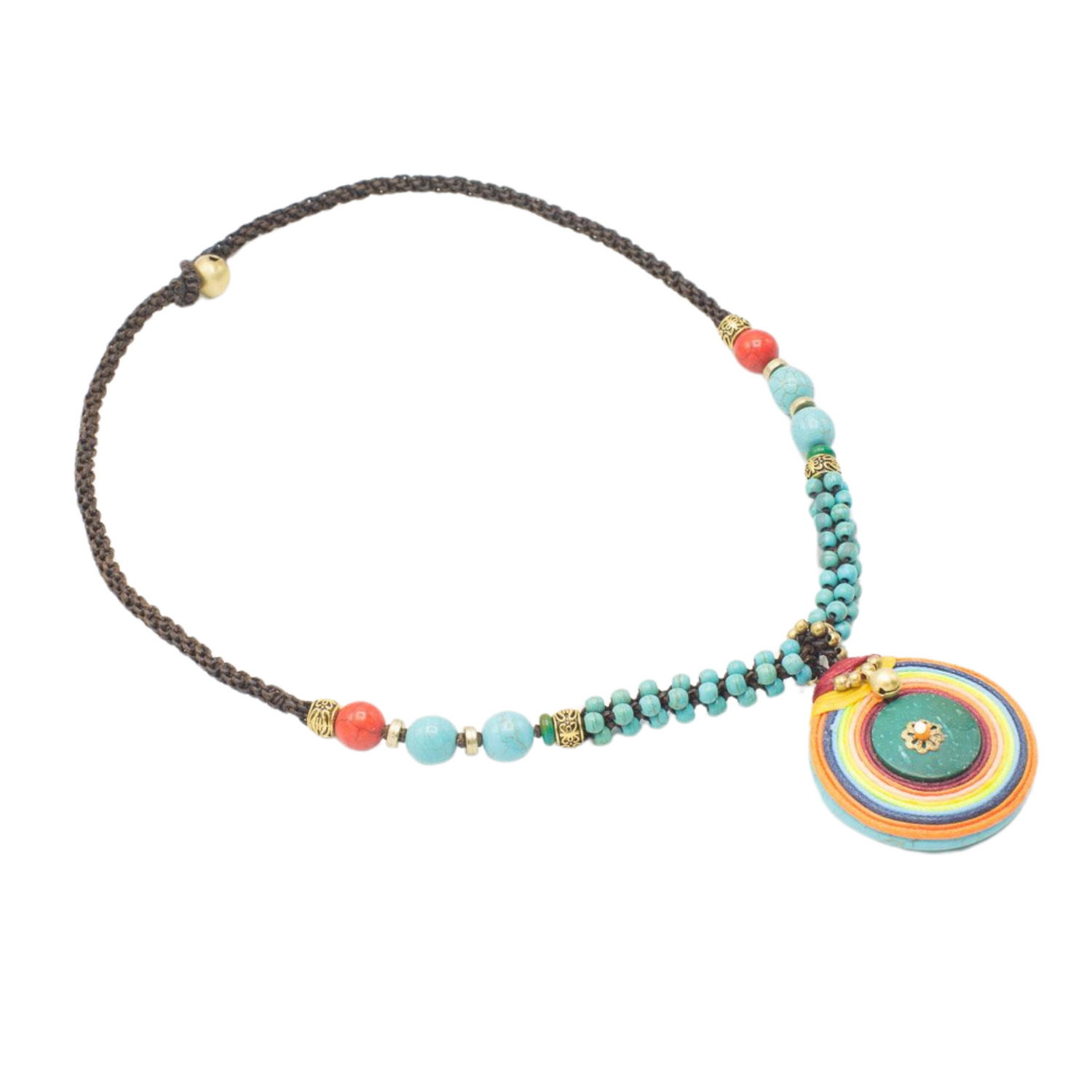 Collar Artesanal Boho Piedra - 036