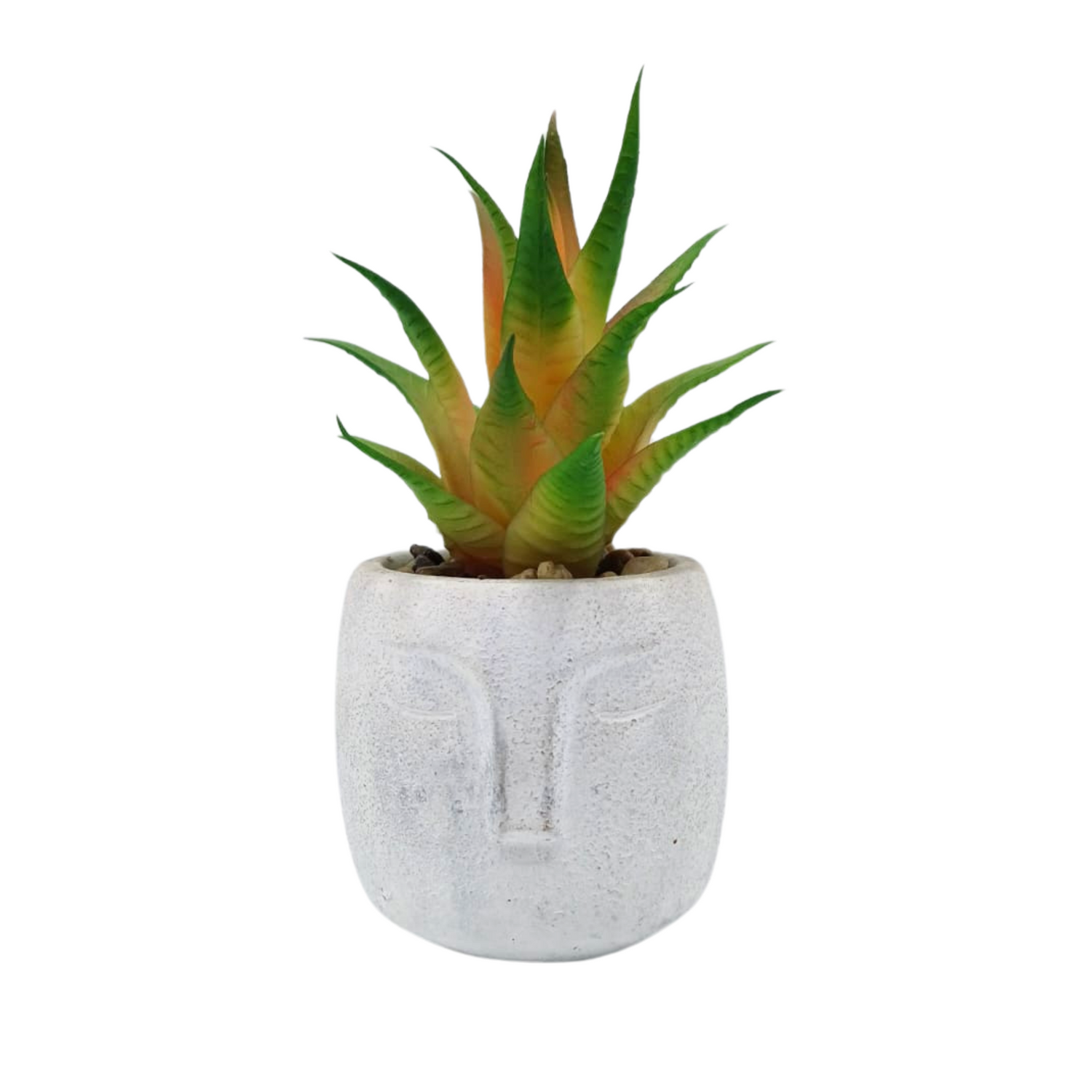 Macetero Blanco Planta Artificial - MPX0152D