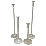 Set de 4 Candelabros Plateados - 3961